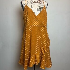 Mustard Polka Dot Dress